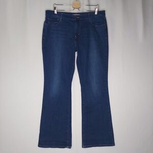 Levis Strauss 515 Bootcut Jeans Womens 16 Blue Cotton Stretch Denim